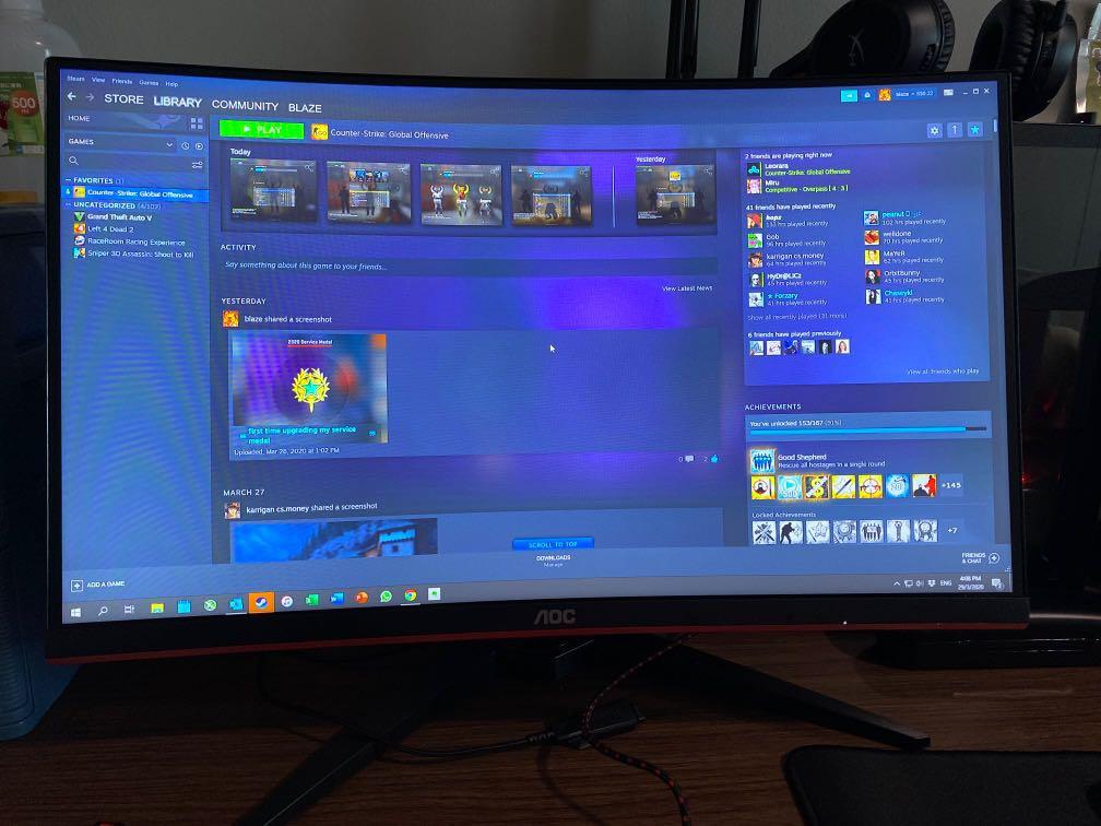 AOC C24G1 144hz gaming monitor 