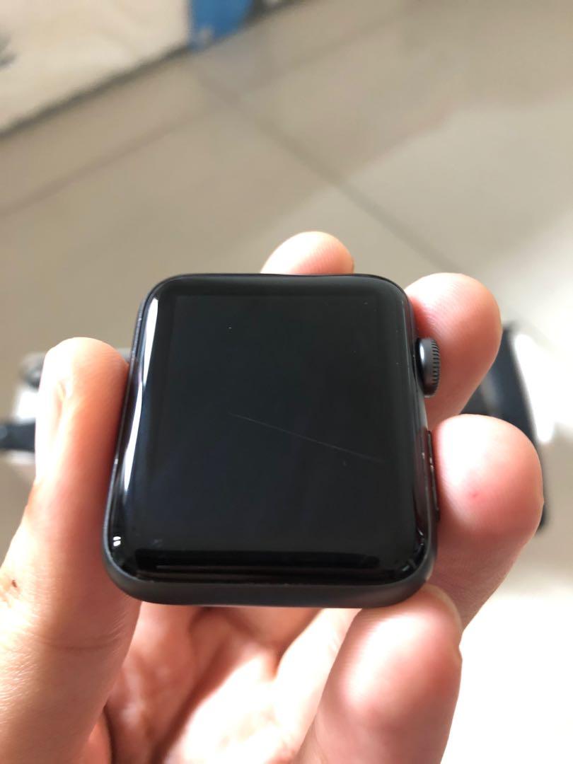 Apple Watch Series 3 Lte 42mm Red Digital Crown Rare Elektronik