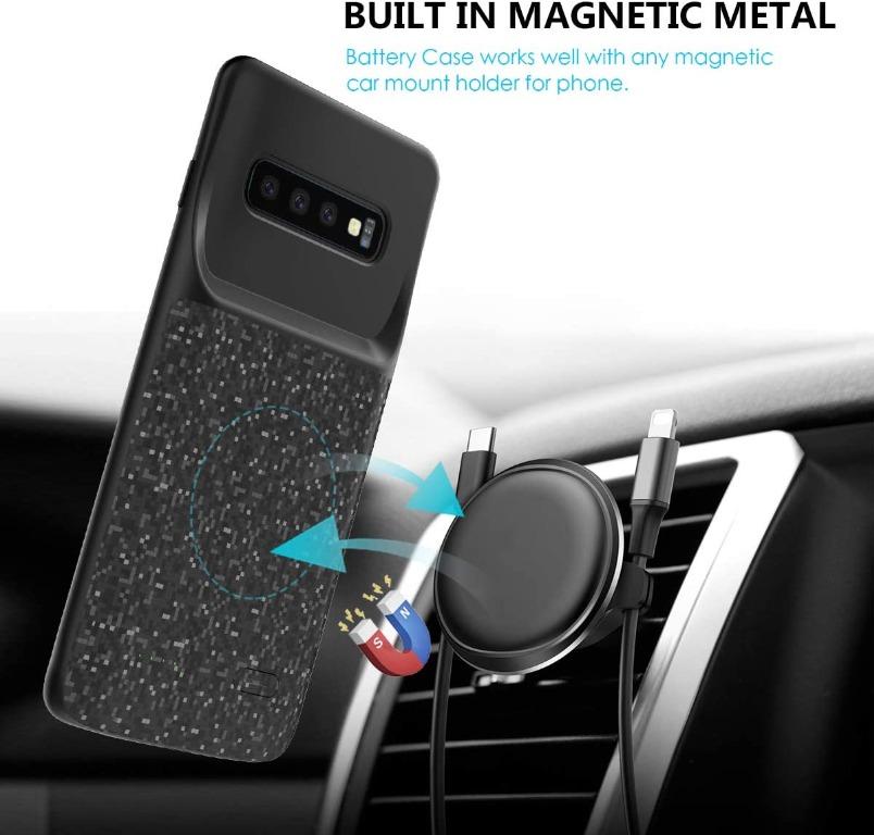 BasicStock Samsung Galaxy S10+ Battery Case, 5000Ah Extended Battery