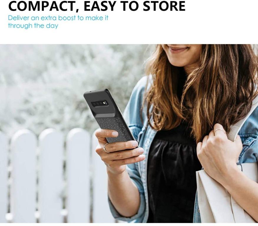 BasicStock Samsung Galaxy S10+ Battery Case, 5000Ah Extended Battery