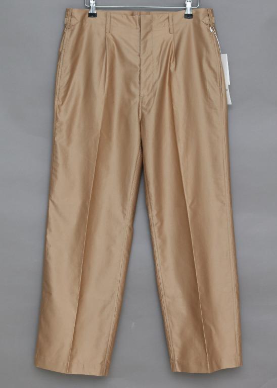 blurhms 19SS Light Reversed Satin Slacks (Beige)