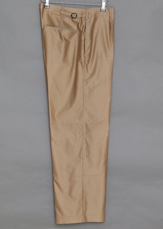 blurhms 19SS Light Reversed Satin Slacks (Beige), 男裝, 褲＆半截裙, 長褲- Carousell