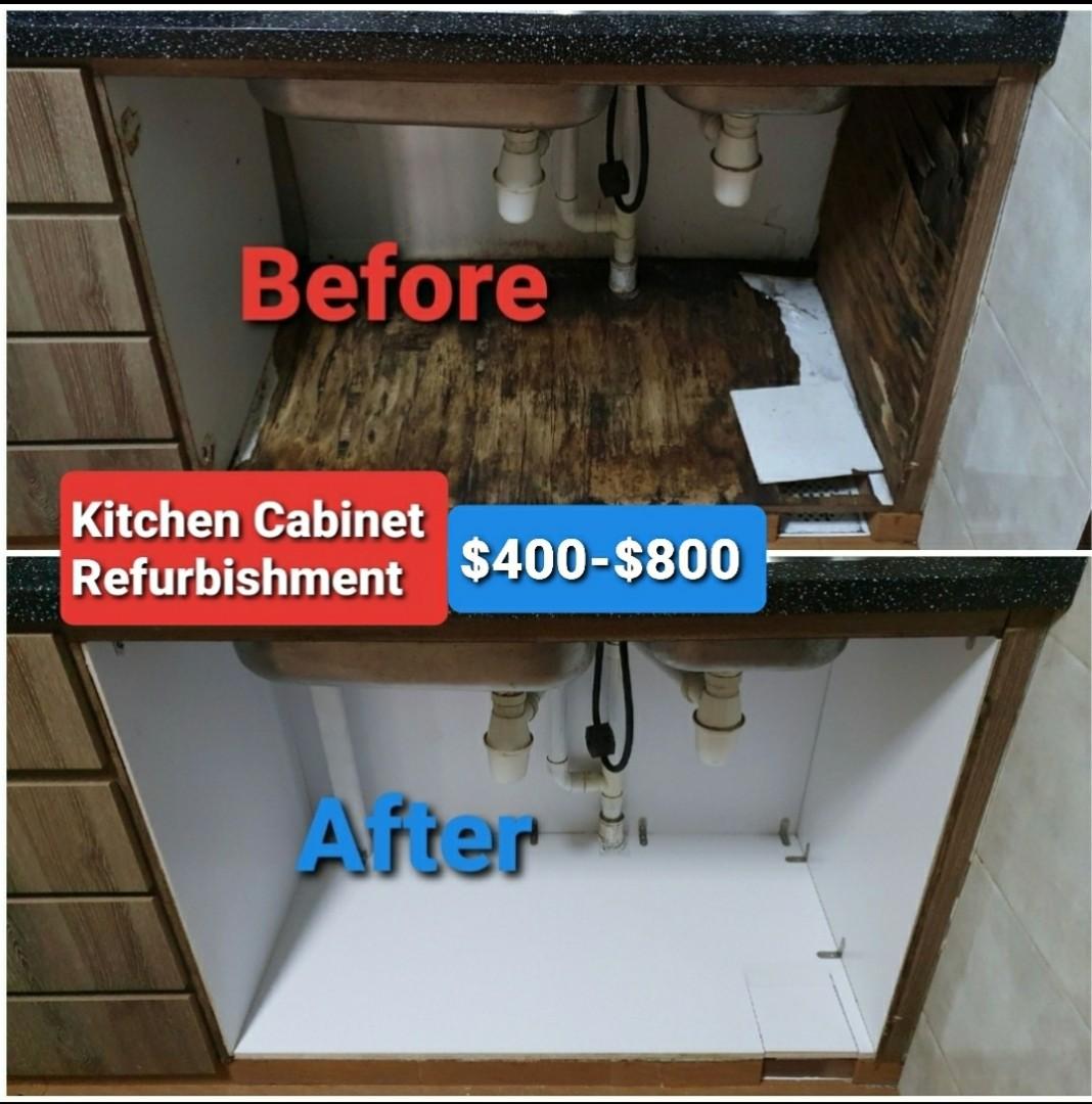 Cabinet Refurbishment Under Sink Everything Else On Carousell