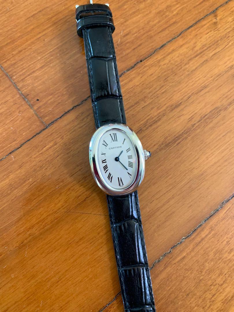 White discount cartier watch