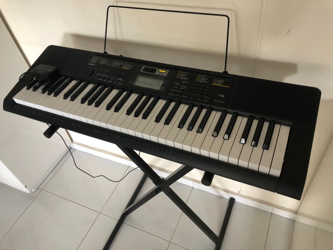 Casio CTK 2400 Used Keyboard with Stand & Power Adapter, Music & Media
