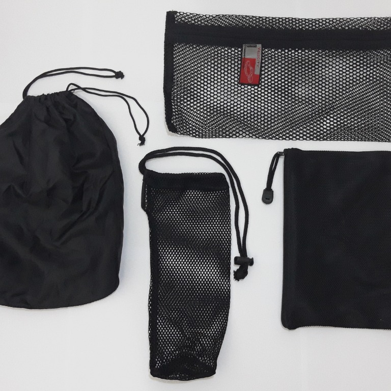 1 Set Pouch Kantong Jaring Resleting Serut Hitam (2), Serba Serbi