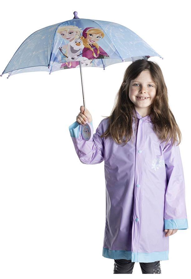Frozen umbrella and raincoat top