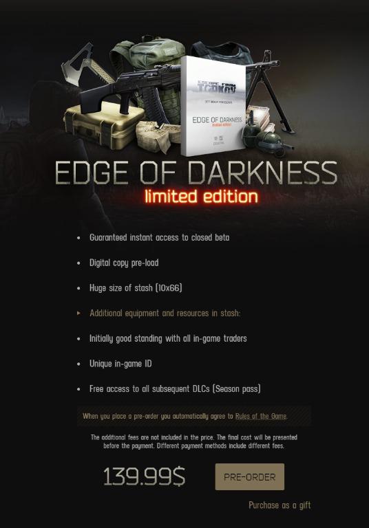 Escape From Tarkov EOD Edition, Video Gaming, Gaming Accessories, Game