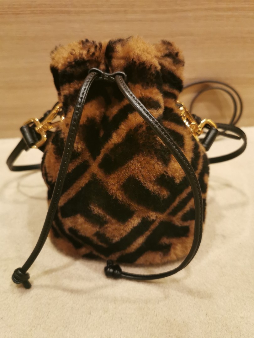 Mon Tresor - Mini-bag in brown sheepskin