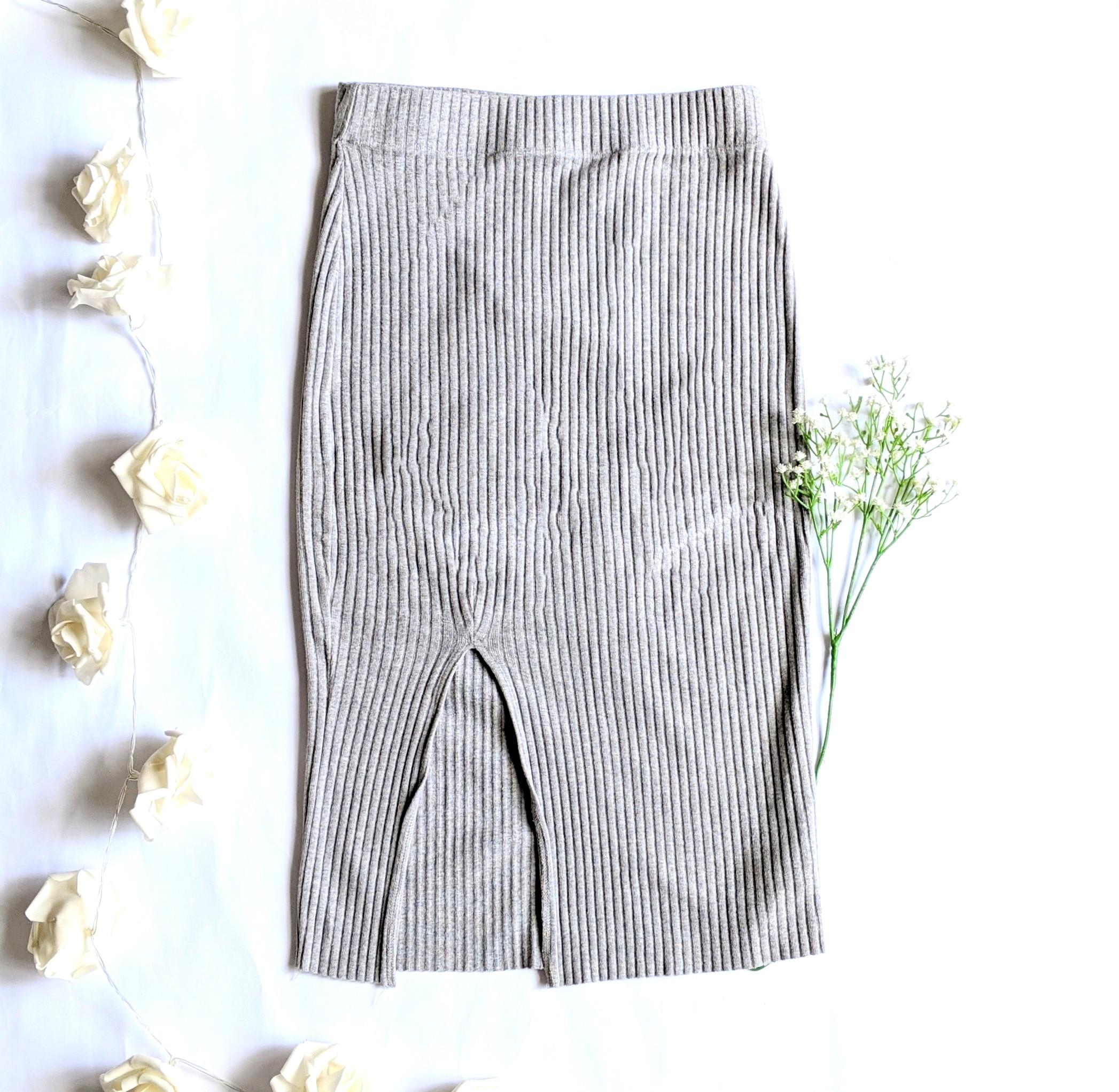Grey bandage skirt uk top