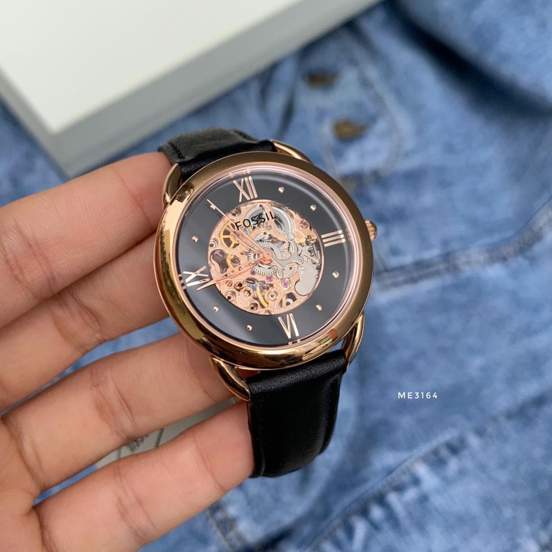 Fossil tailor watch black cheap
