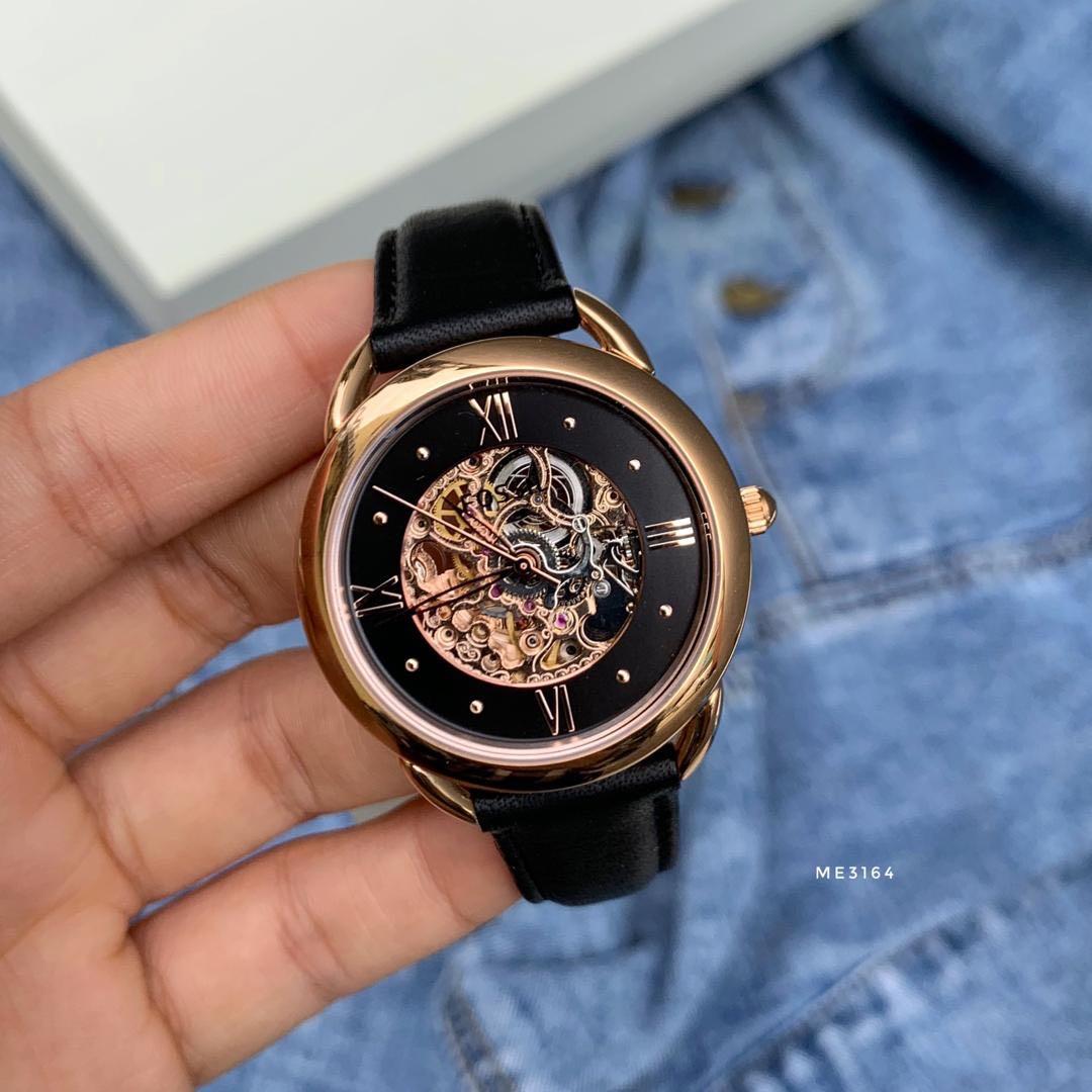 Tailor automatic blue online leather watch