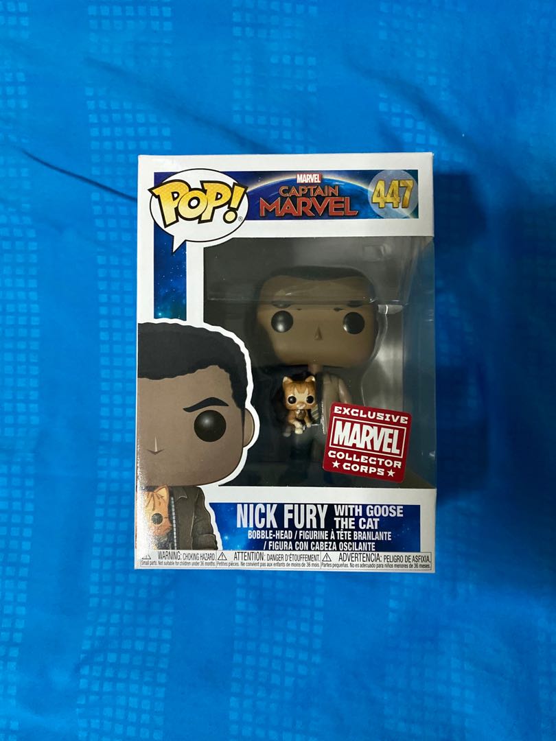 funko pop nick fury with goose
