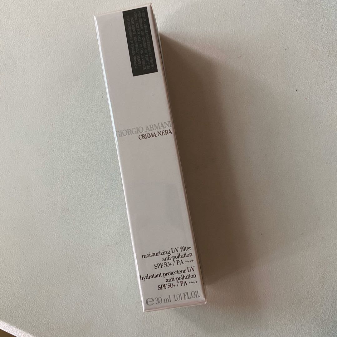 giorgio armani crema nera moisturizing uv filter