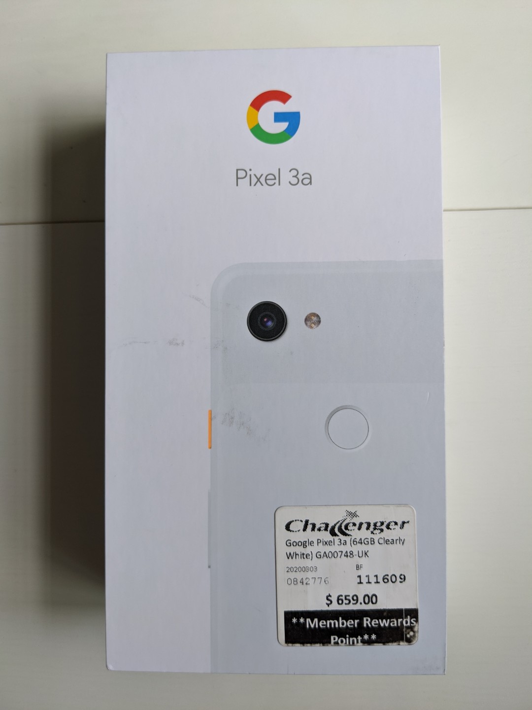 Google Pixel 3a SimフリーClearly White 386