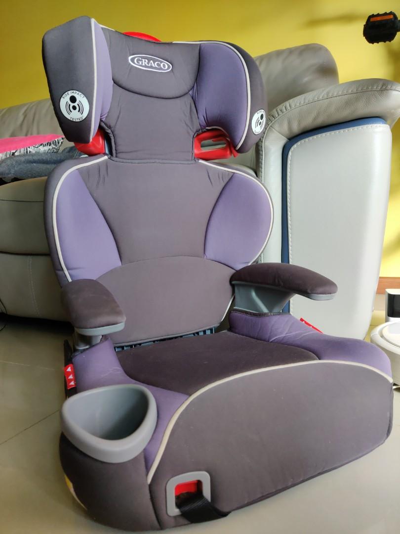 Graco affix highback booster car seat with latch system clearance
