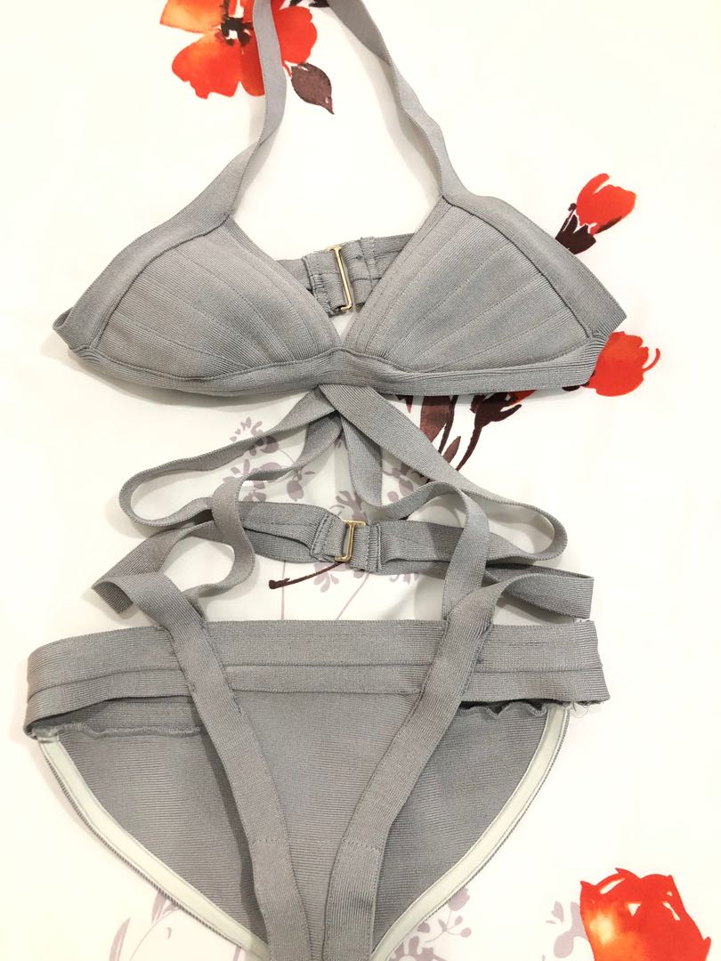 Grey swimwear, Women's Fashion, Swimwear, Muslimah Swimwear on Carousell