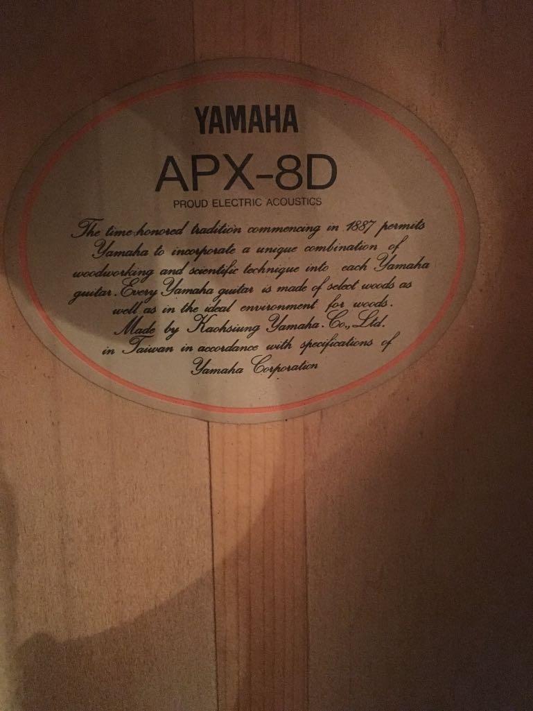 Yamaha apx sales 8d