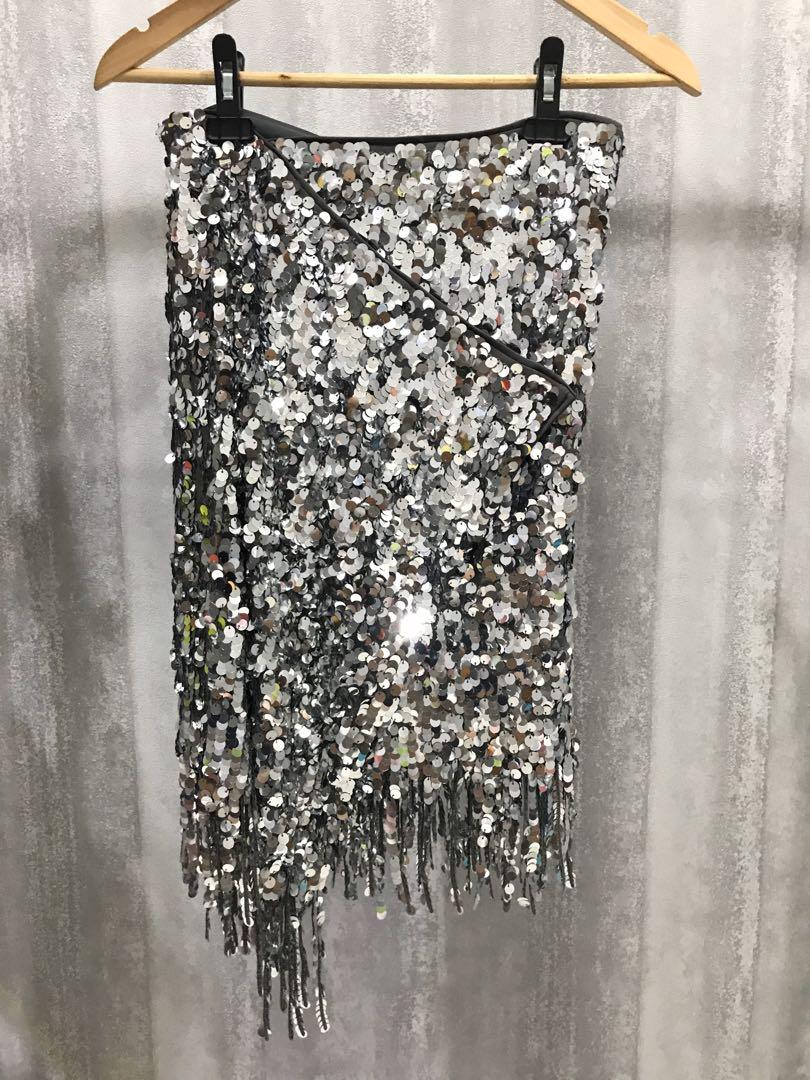 H&m studio deals sequin skirt