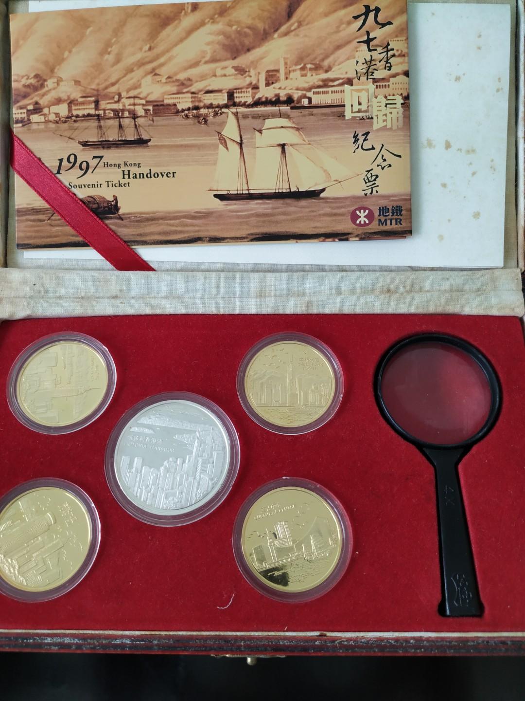 Hong kong 1997 handover coins & MTR, Hobbies & Toys, Memorabilia