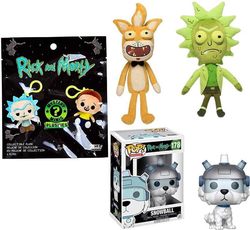 rick and morty snowball plush