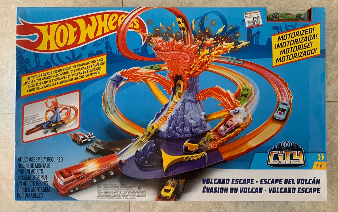 Hot wheels volcano escape, Hobbies & Toys, Toys & Games on Carousell