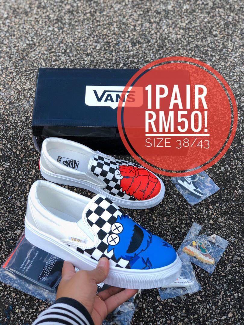 size kasut vans