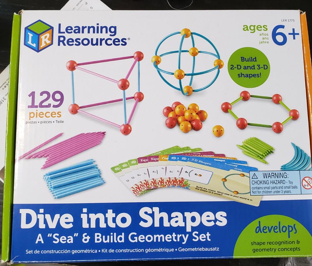 learning resources geometric shapes building set