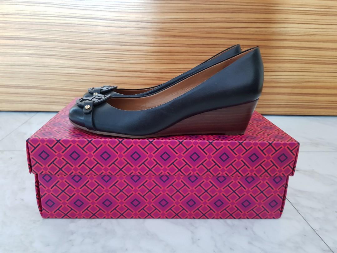 Like New TORY BURCH MINI MILLER Wedge Heels Size 6M Luxury Sneakers Footwear on Carousell