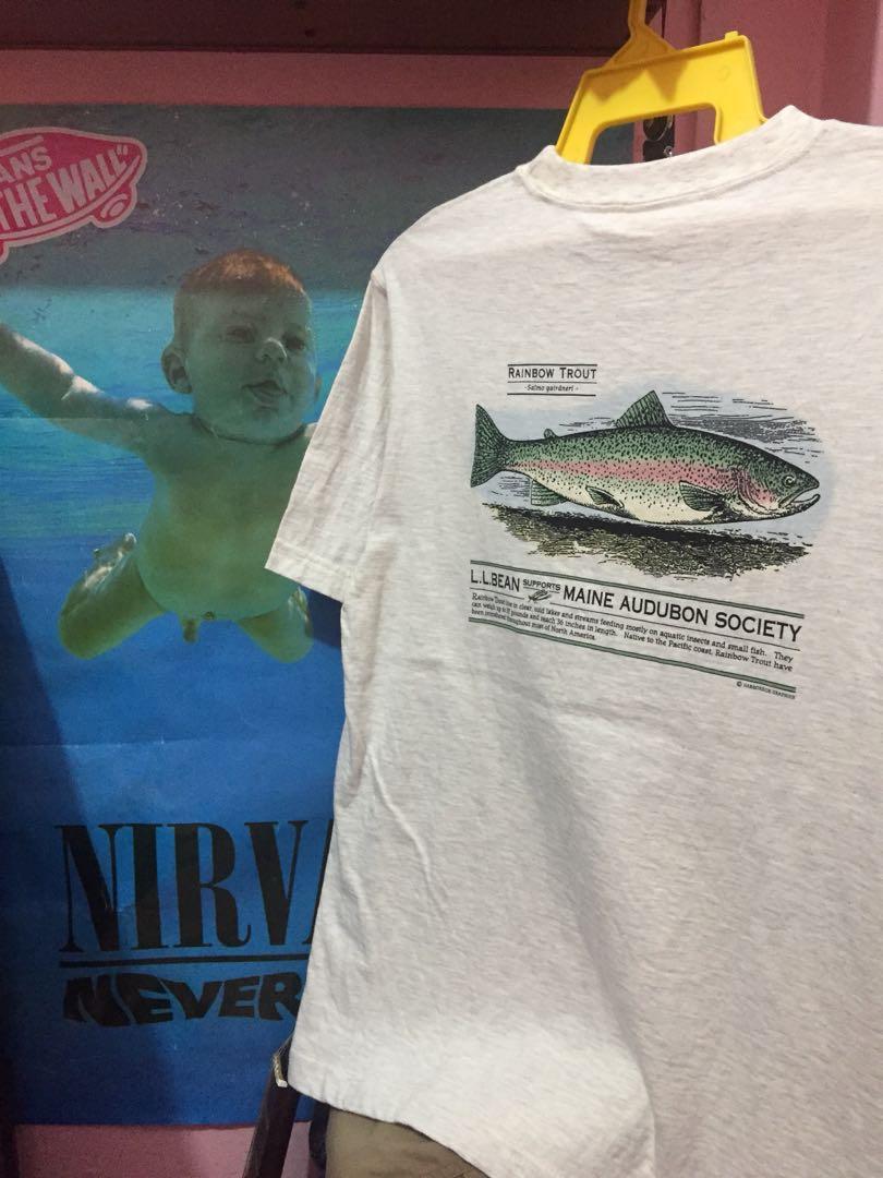L.L. Bean Rainbow Trout Fish T-Shirt, Men's Fashion, Tops & Sets