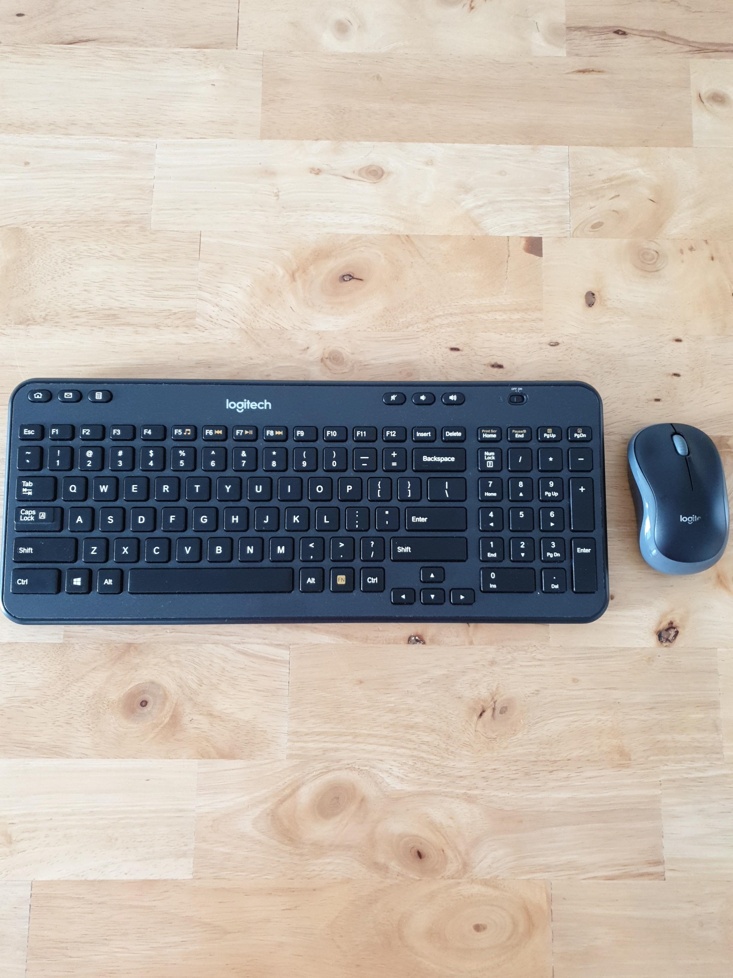Logitech K360 Wireless Keyboard and Mouse combo, Computers & Tech ...