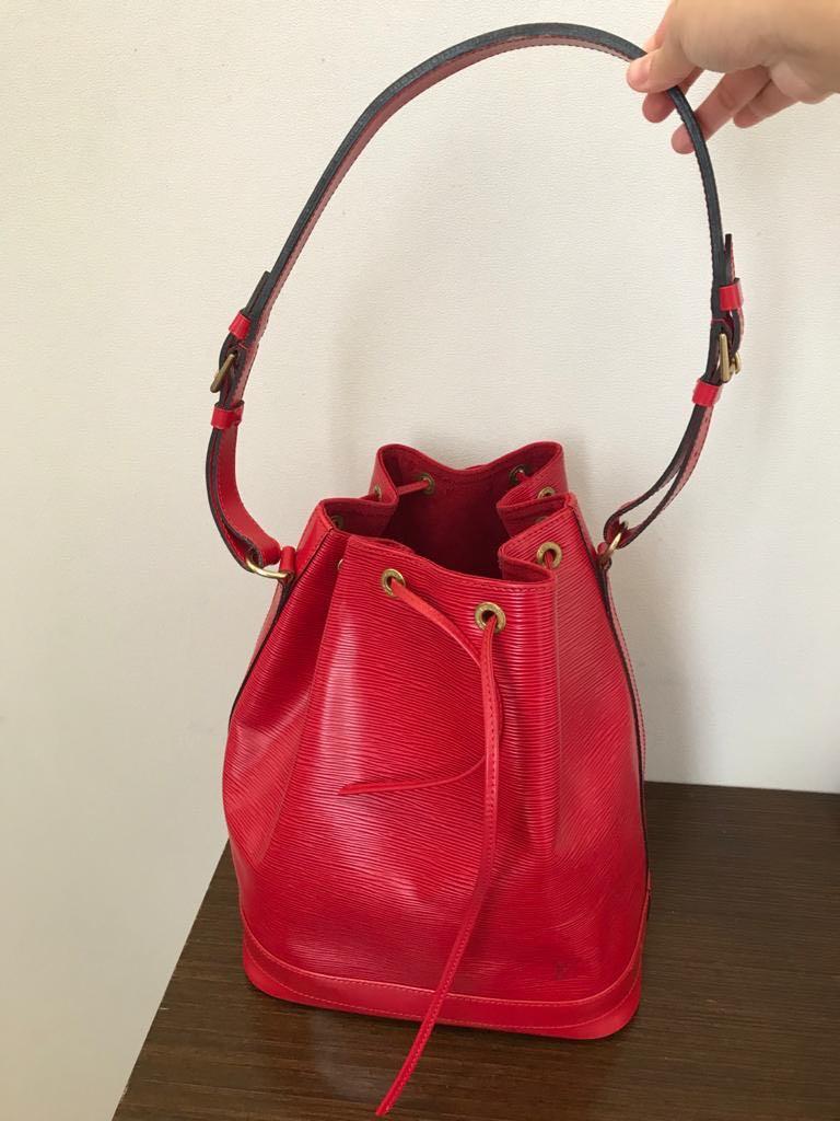 LOUIS VUITTON Epi Leather Red Large Noe Shoulder Bag
