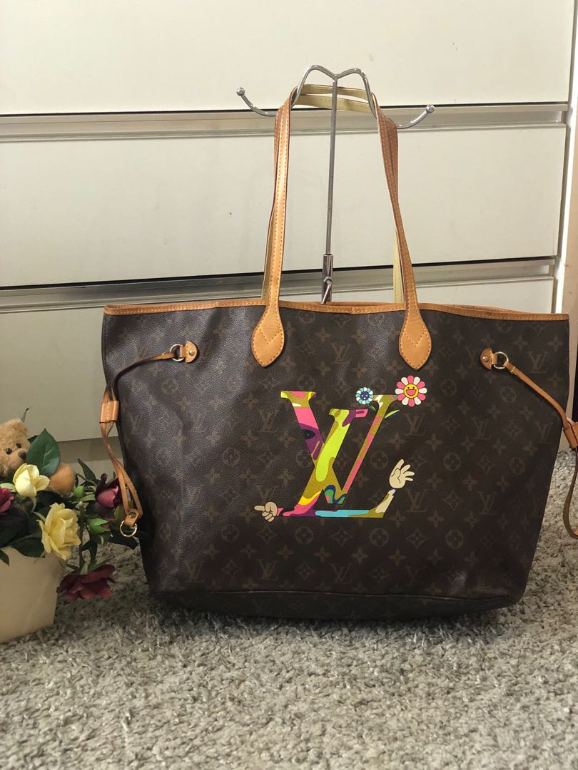 Louis Vuitton Neverfull Murakami GM Bag, Very Rare