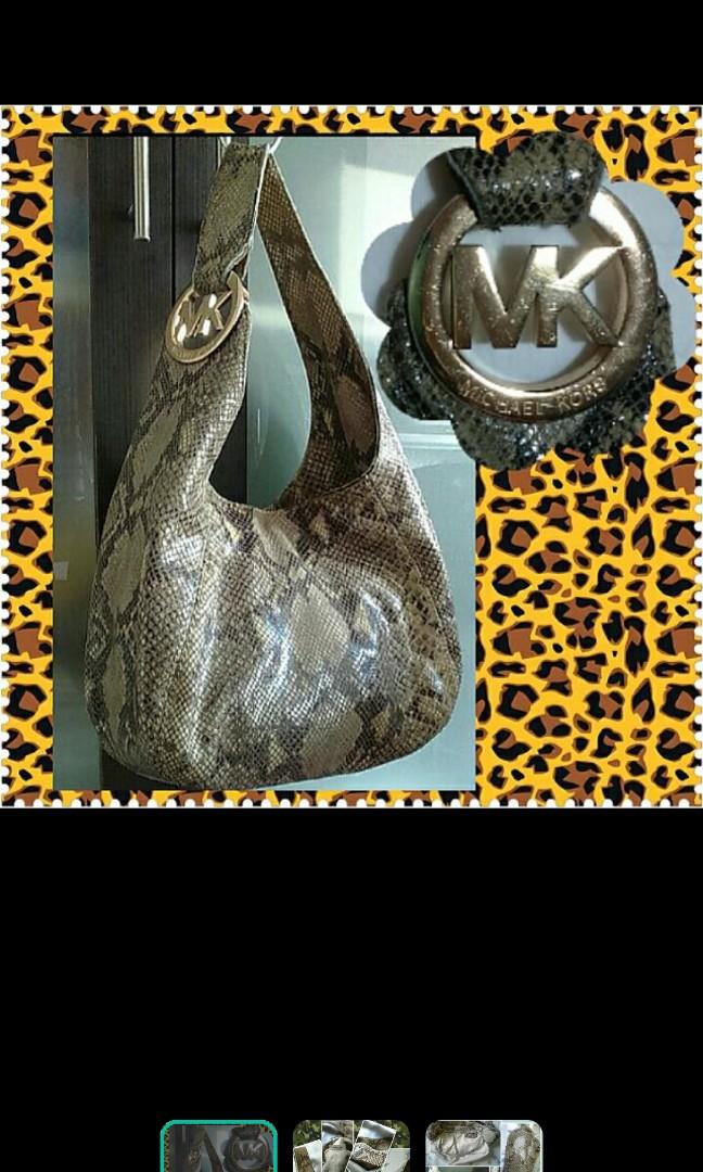 Michael kors online snakeskin bag