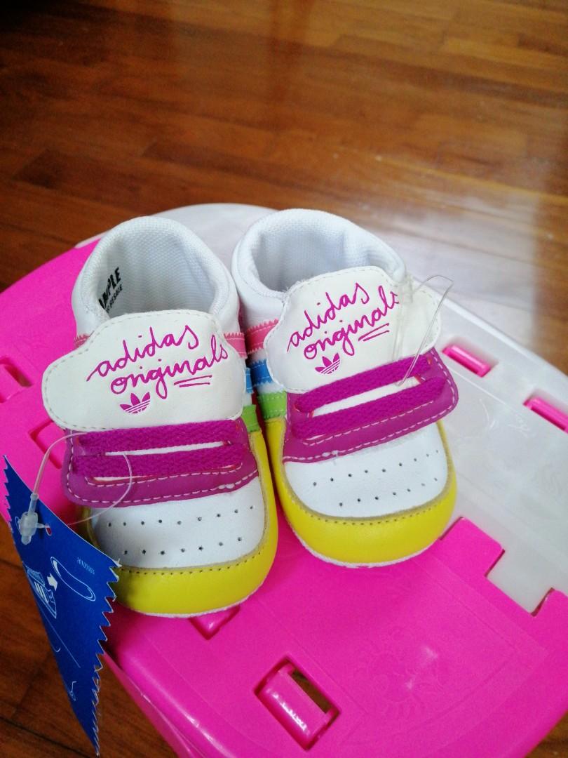New Baby crib Shoes adidas forum smile 