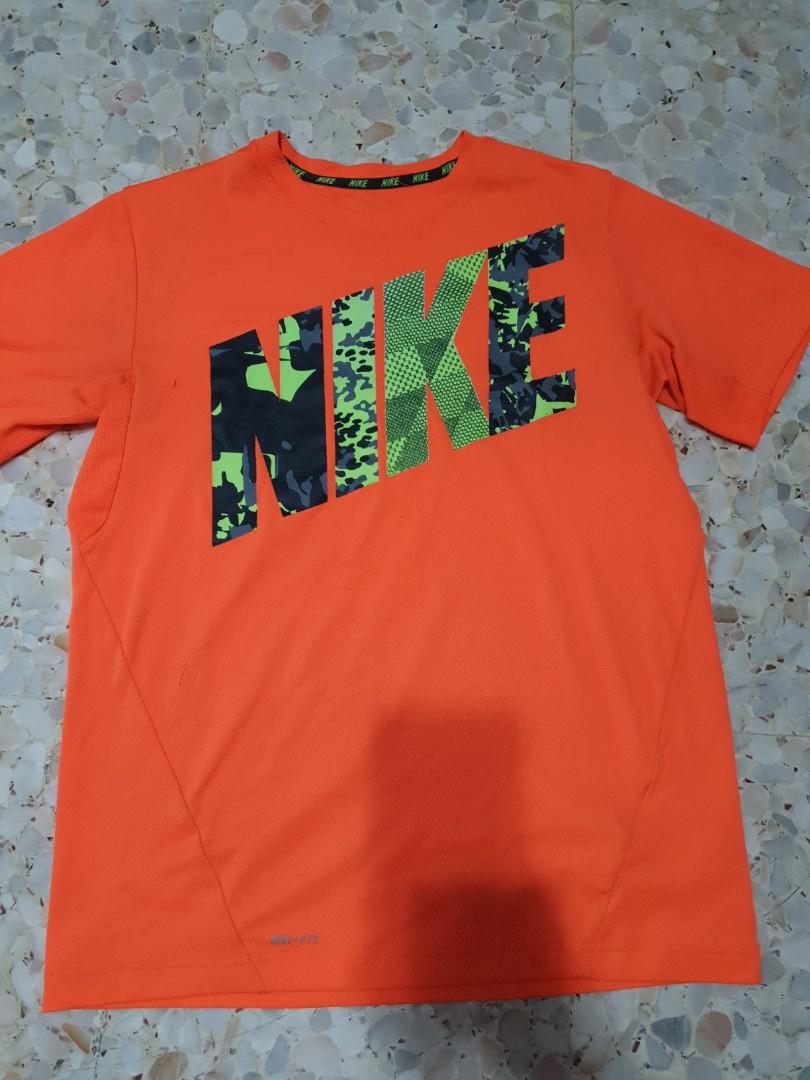 neon orange shirt nike