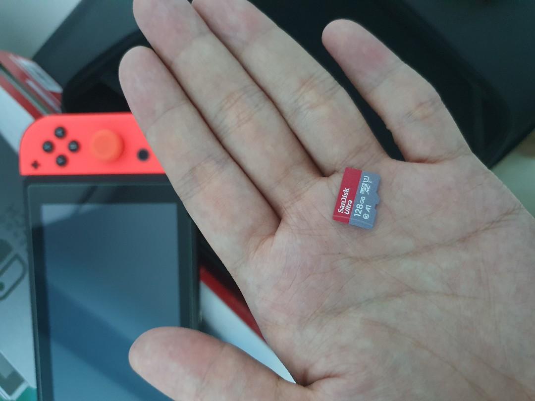 Nintendo Switch XAJ Qishan set Neon console with games, Video Gaming