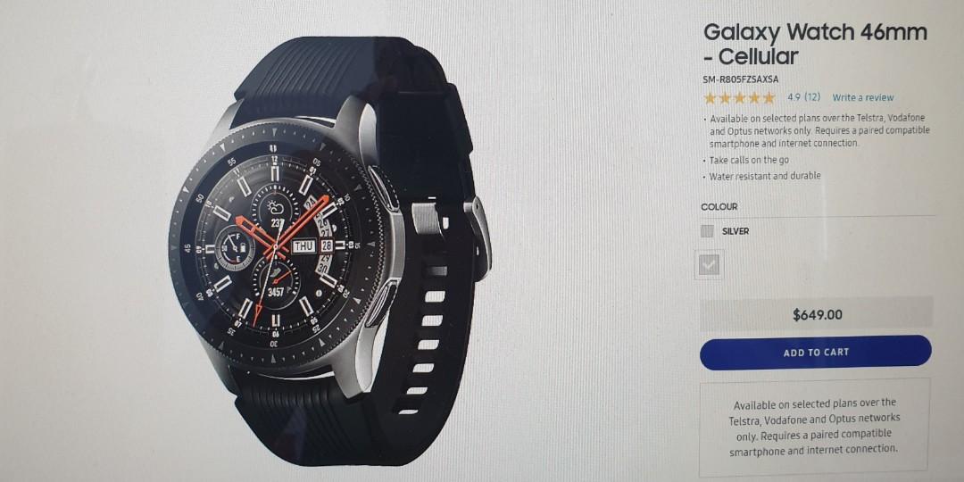 Samsung galaxy watch 46mm telstra hotsell