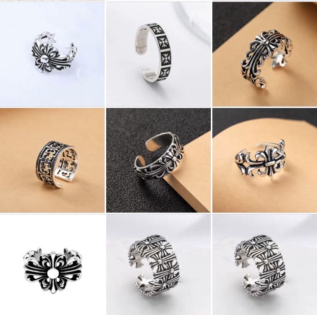 Chrome hearts inspired sales ring