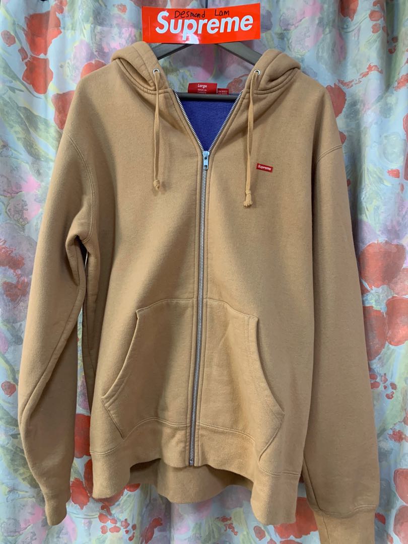 Supreme Contrast Zip up Hooded Sweatshirt, 男裝, 外套及戶外衣服 古典 Supreme Contrast Hooded Sweatshirt L パーカー