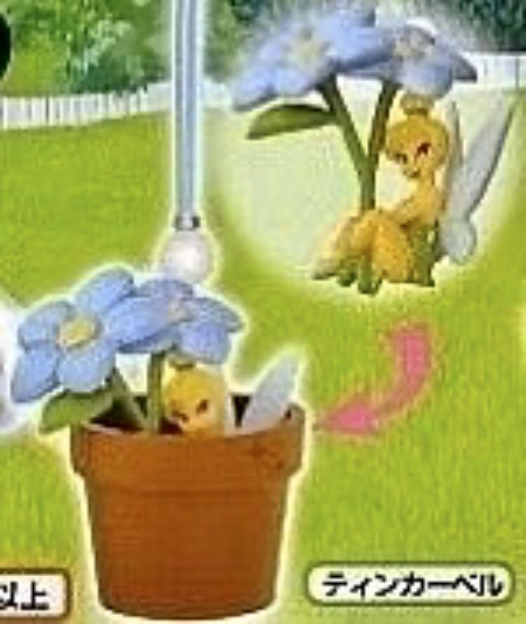 Takara Flower Pot Strap 花花吊飾 (奇妙仙子 Tinker Bell 小仙女), 興趣及遊戲, 玩具 & 遊戲類