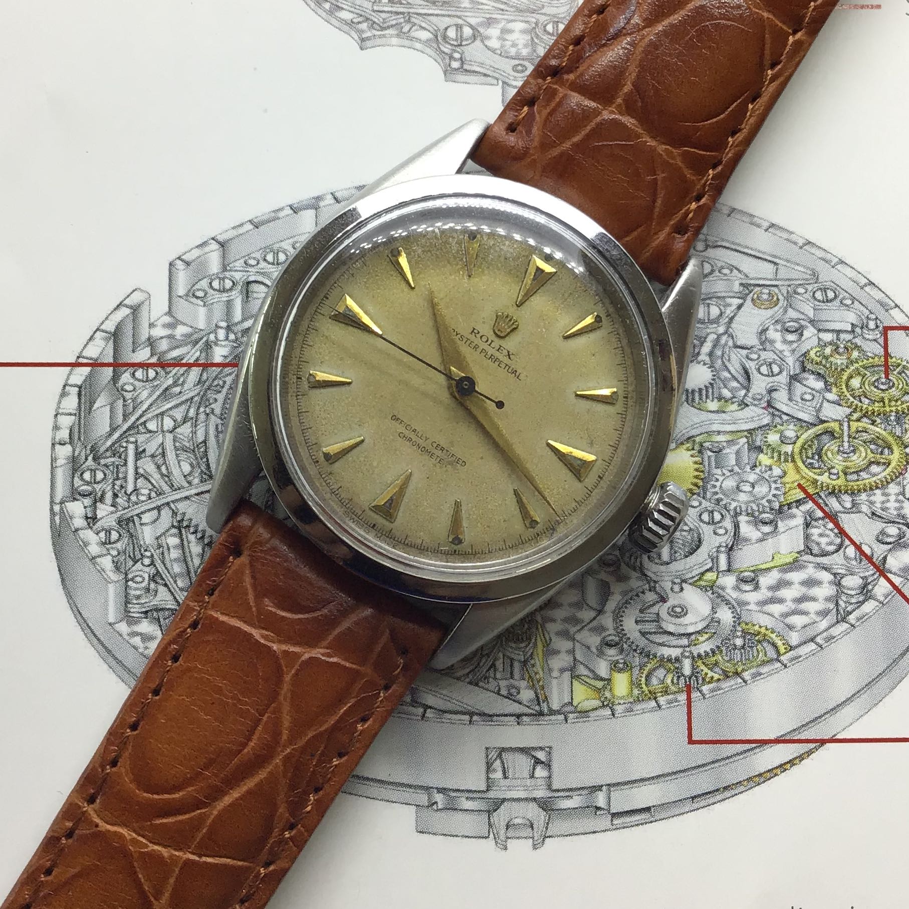Rolex semi bubbleback shop