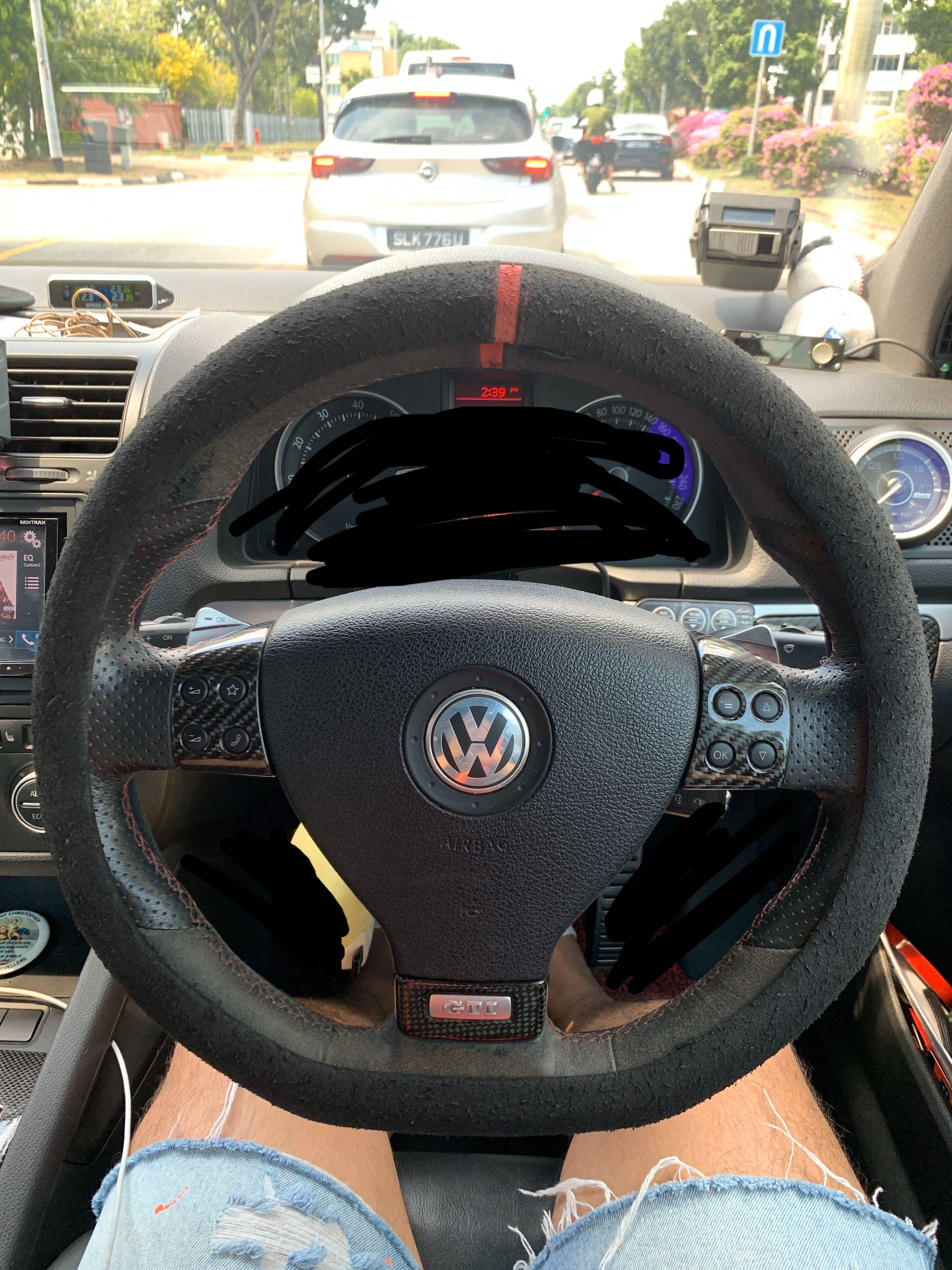 Golf Mk5 GTI Steering wheel w/ airbag, Car Accessories, Accessories on Carousell