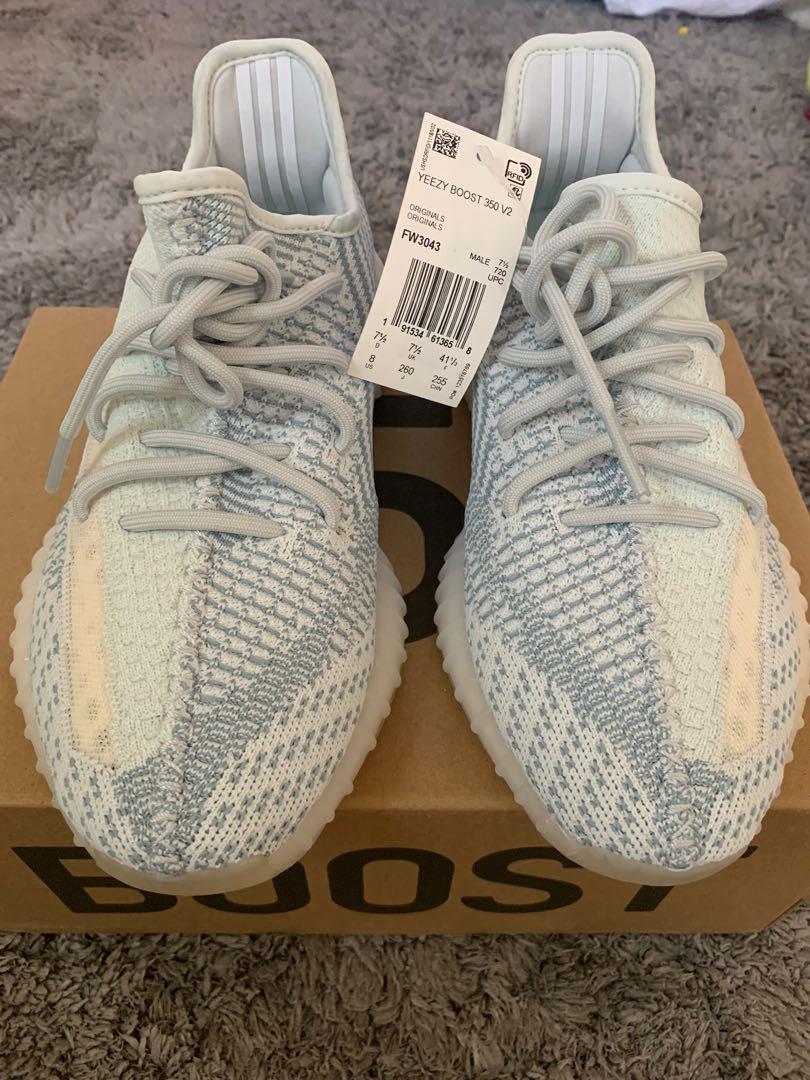 yeezy cloud white size 8