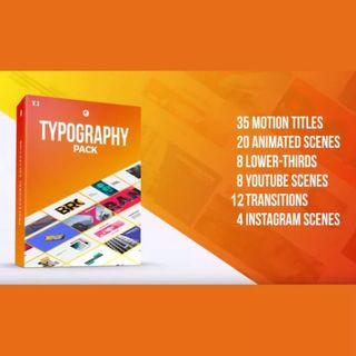 Typography Pack PRO for FCPX Final Cut Pro X & Apple Motion
