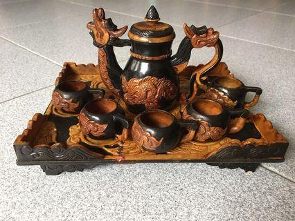 Brown Teapot Set