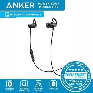 Anker SoundBuds Surge Bluetooth Wireless Earphones with Magnetic Connector and Carry Pouch