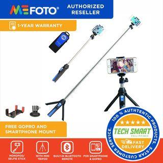 MeFoto MK10 2-in-1 Portable Selfie Stick with Mini Tripod