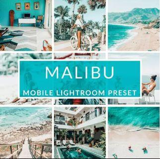 Malibu - Mobile Lightroom Presets for Andriod & iOs (Good for Blogger, Adventure, Portrait, Food and many more...)