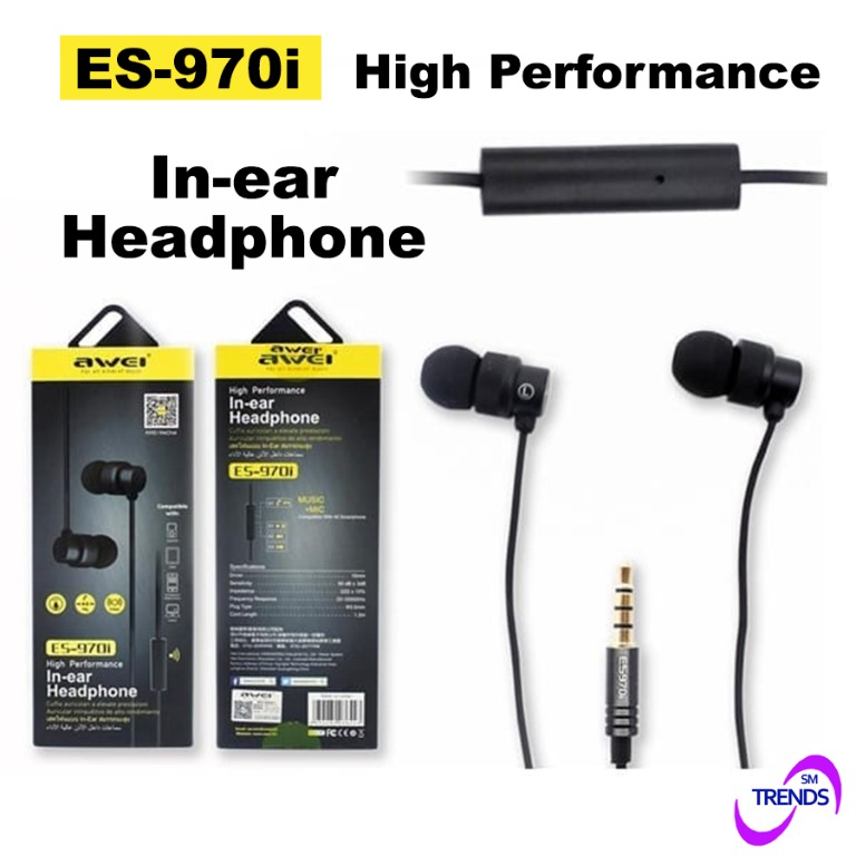 in ear with mic